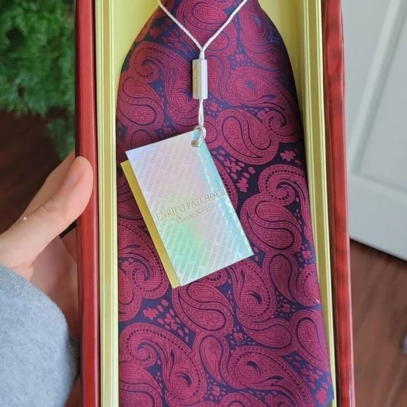 Enrico Patchoyli 100% Silk Tie - Picture 2 of 8